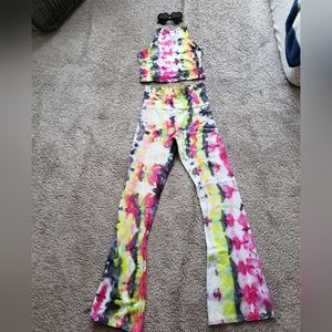 Tie Dye Two Piece Outfit - Size Medium